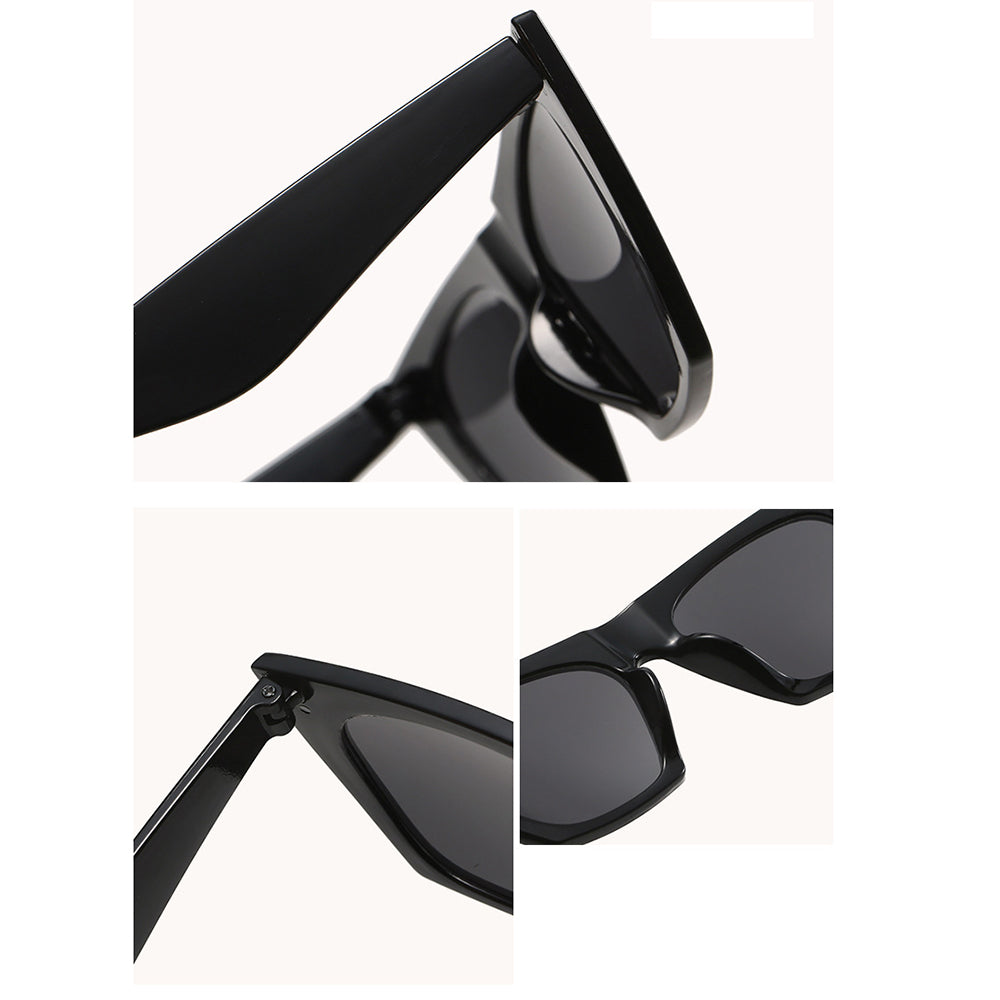Techsuit - Sunglasses (5154) - for Women, PC Frame and Lens, Square - Blue / Light Gray