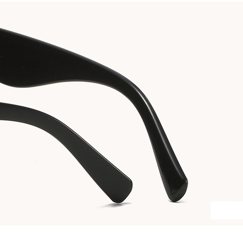 Techsuit - Sunglasses (5154) - for Women, PC Frame and Lens, Square - Black / Leopard / Gray
