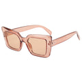 Techsuit - Sunglasses (5277) - for Women with PC Frame and Lens, Square Shape - Brown