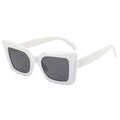 Techsuit - Sunglasses (5277) - for Women with PC Frame and Lens, Square Shape - White / Gray