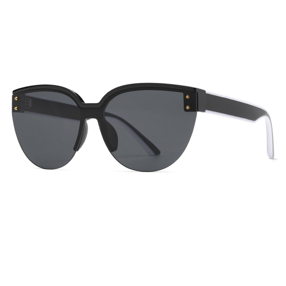 Techsuit - Sunglasses (6506) - for Women, PC Frame and Lens - Bright Black / Gray
