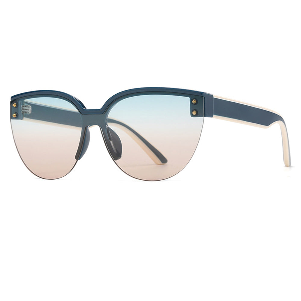 Techsuit - Sunglasses (6506) - for Women, PC Frame and Lens - Green / Brown