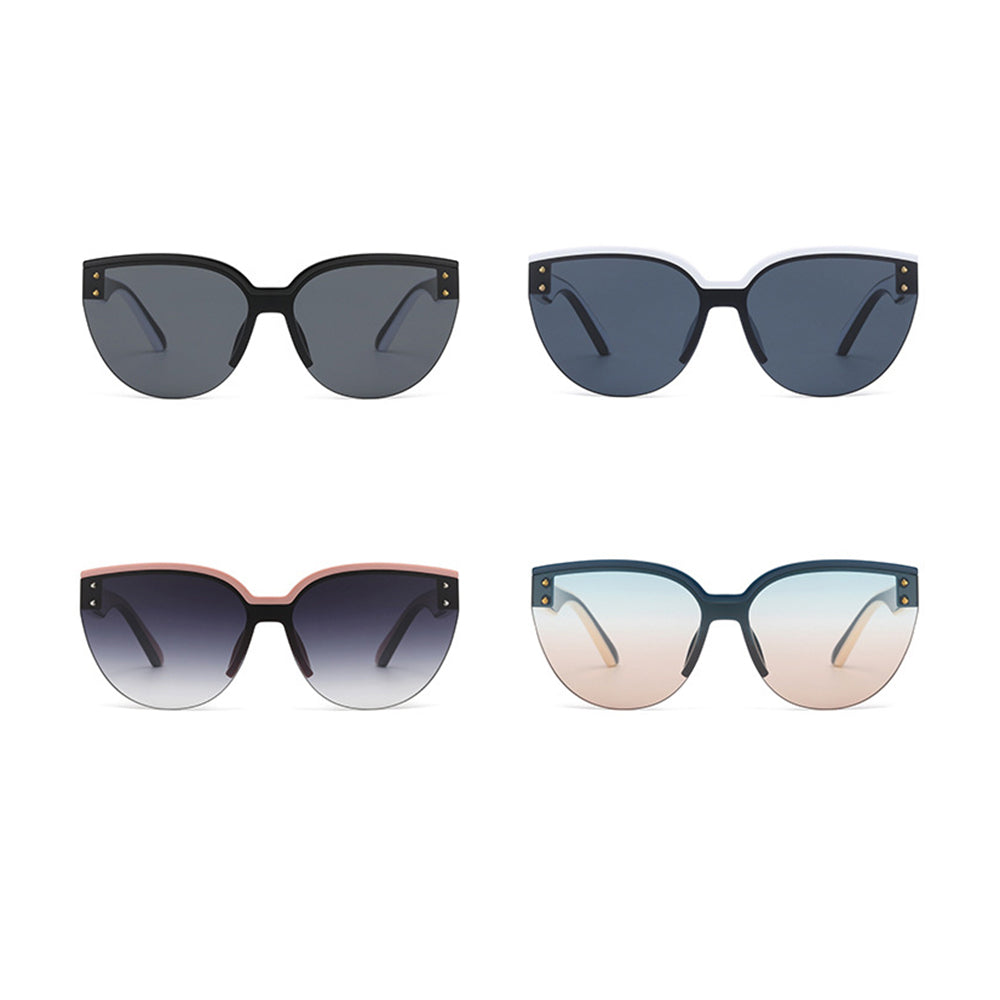 Techsuit - Sunglasses (6506) - for Women, PC Frame and Lens - Green / Brown