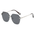 Techsuit - Sunglasses (8195) - for Women, Metal and PC - Silver / Black Gray
