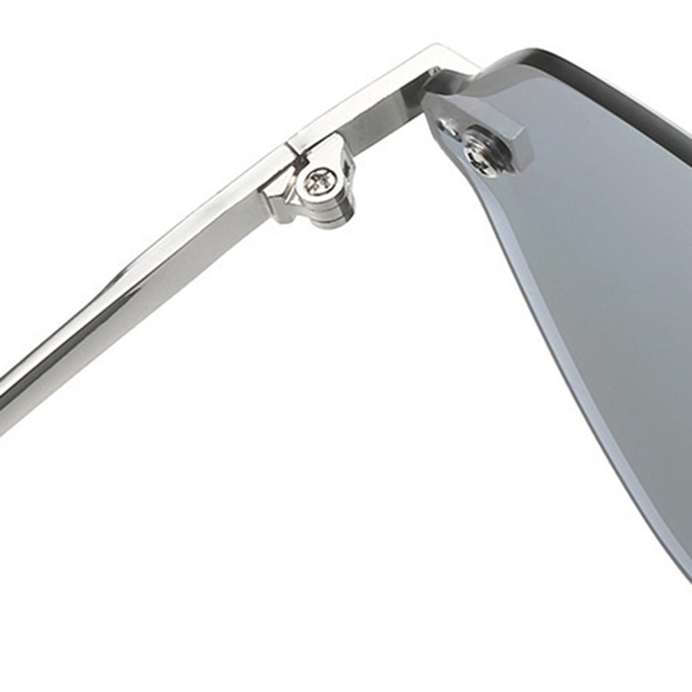 Techsuit - Sunglasses (8195) - for Women, Metal and PC - Silver / Black Gray