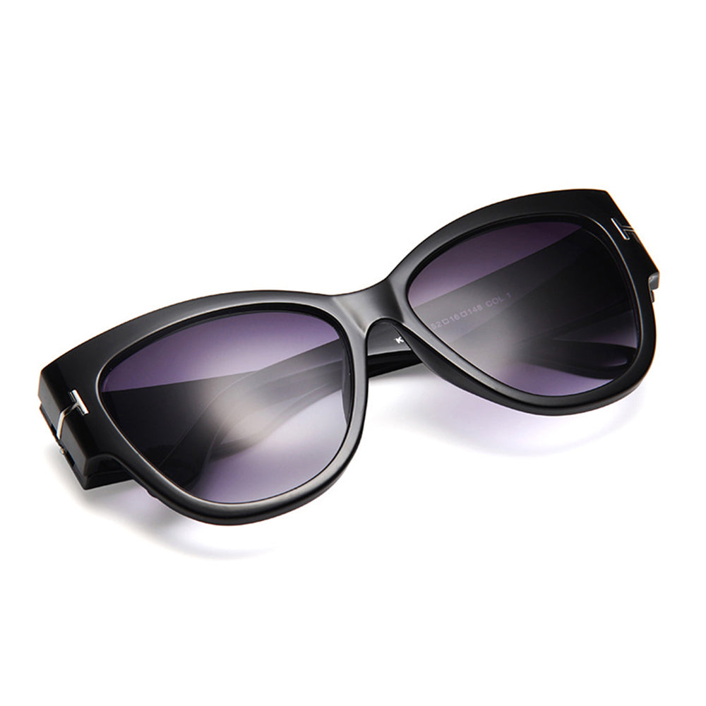 Techsuit - Sunglasses (9778) - for Women with PC Frame and Lens, Cat Eye - Brown