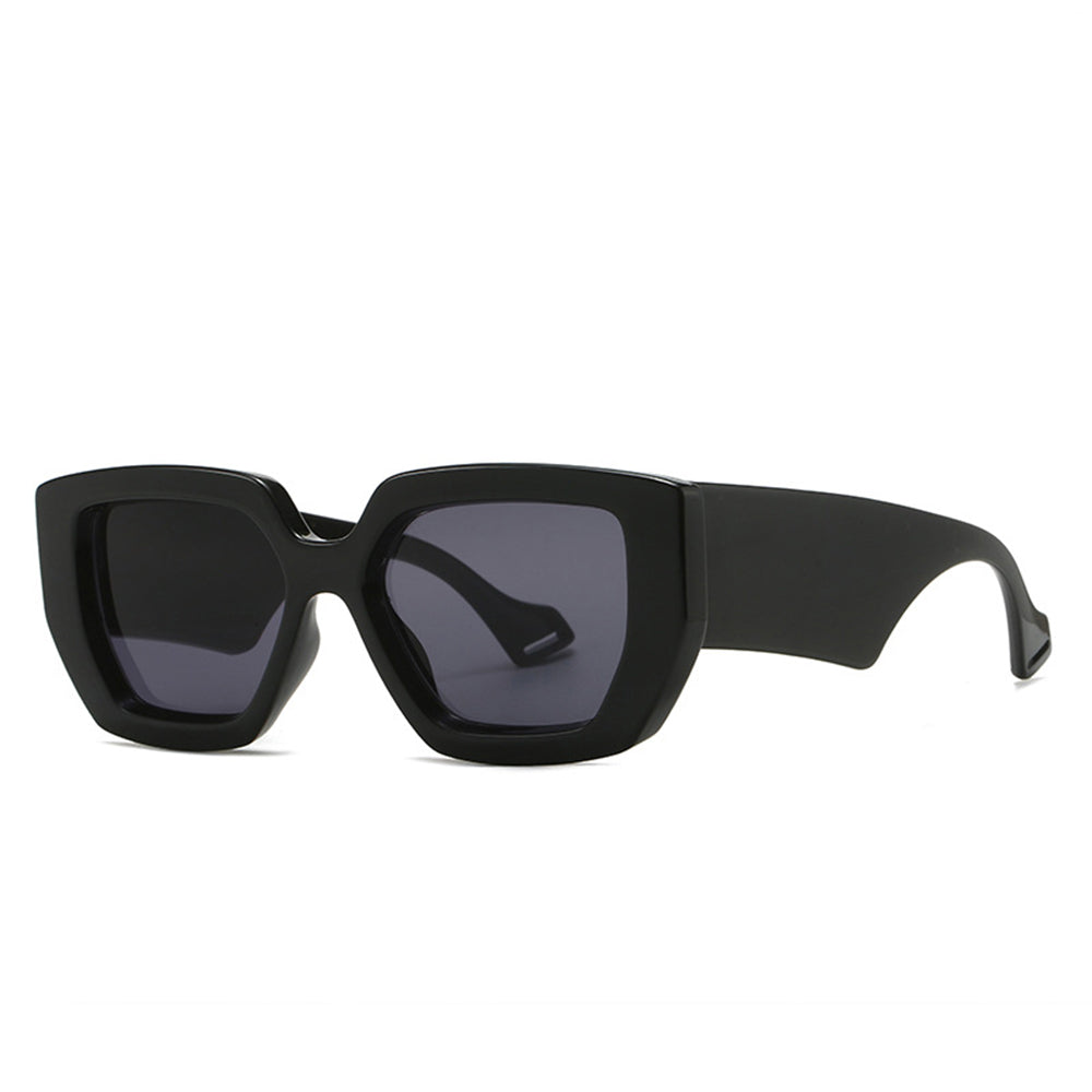 Techsuit - Sunglasses (86321) - for Women with PC Frame and Lens, Vintage - Black / Gray