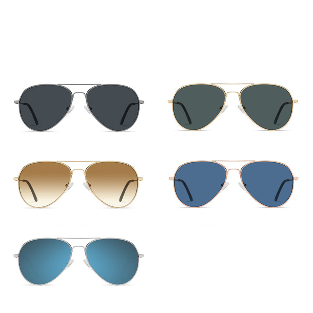 Ochelari de Soare Unisex - Techsuit (3025) - Gold / Green
