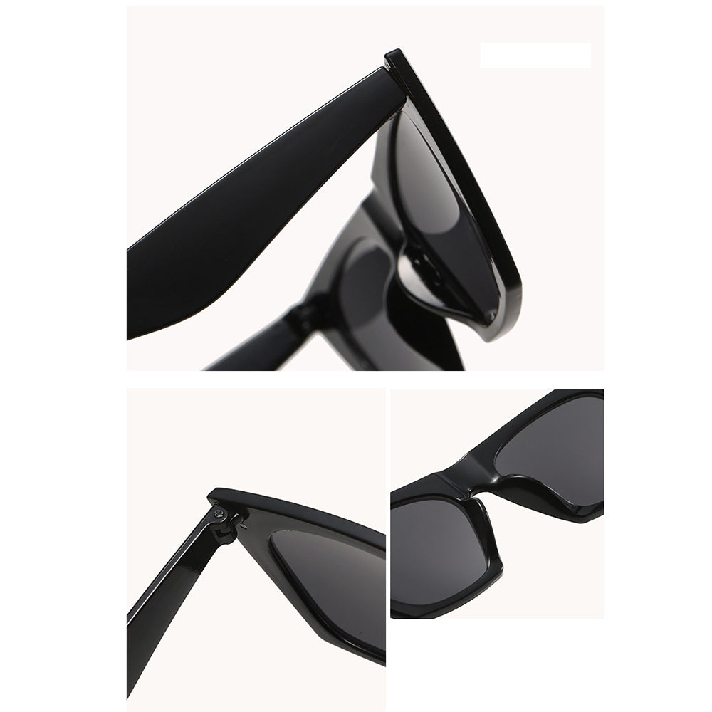 Techsuit - Sunglasses (5154) - for Women, PC Frame and Lens, Square - Champagne / Brown