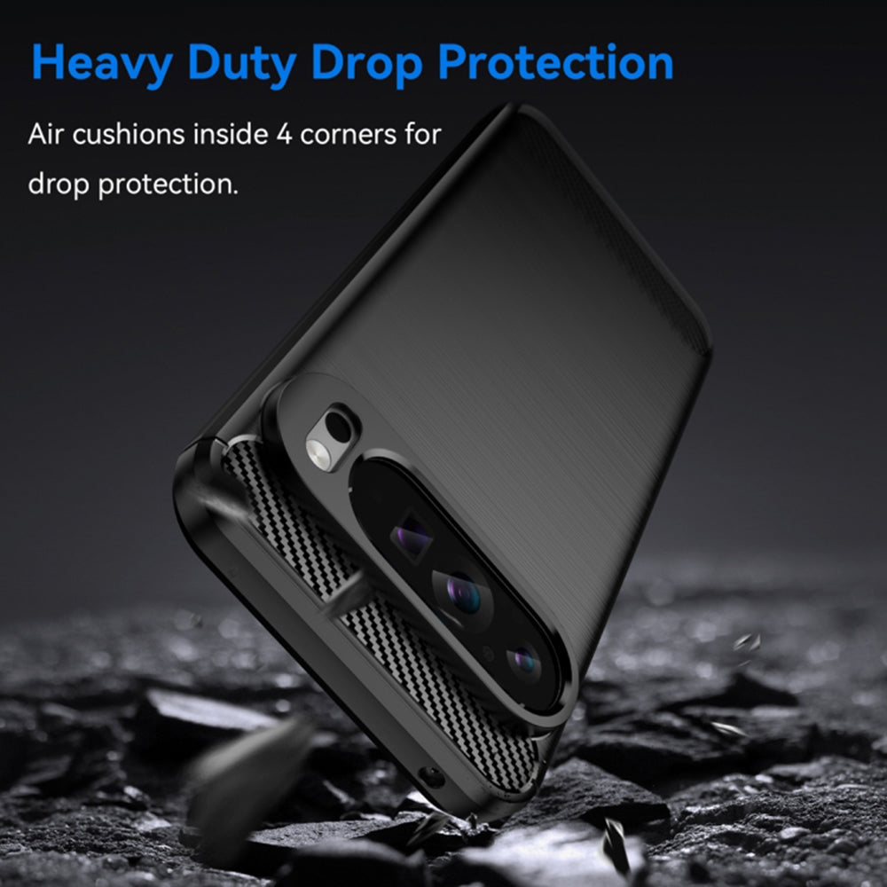 Techsuit - Carbon Silicone - Google Pixel 9 Pro XL - Black
