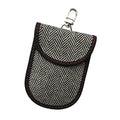 Techsuit - RFID Anti-Theft (AF1) - for Cards & Keys, Waterproof Leather, Metal Hybrid Fibre, EMF Blocker, 12.5x9 - Grey