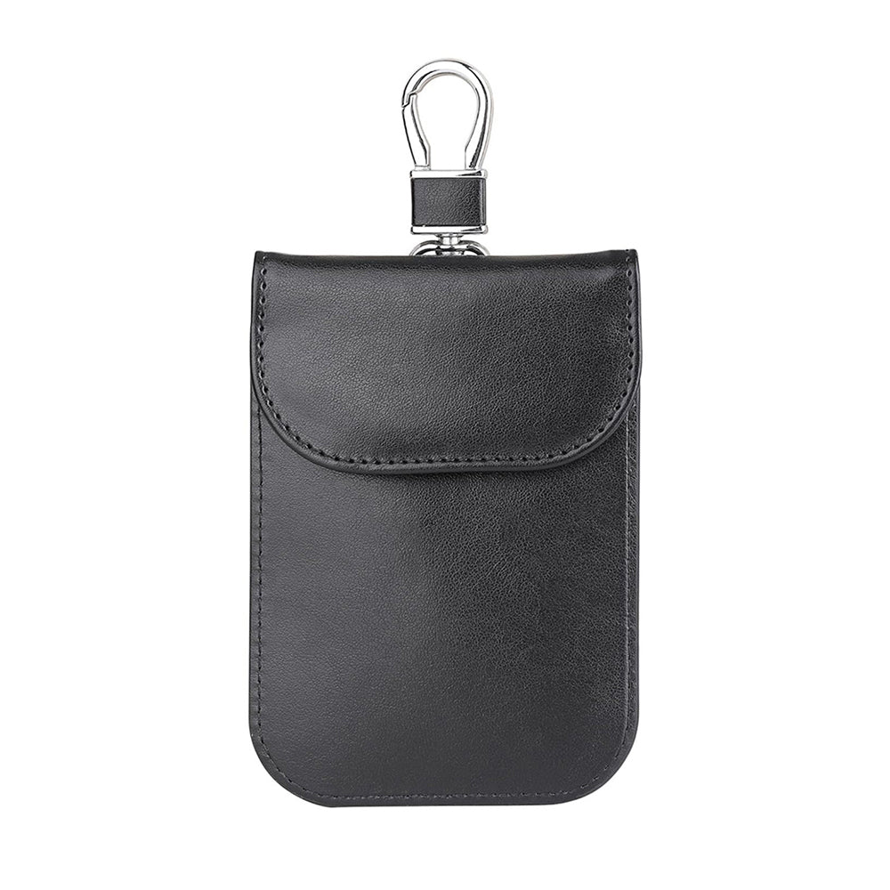 Techsuit - RFID Anti-Theft (AF2) - for Cards & Keys, PU Leather, EMF Blocker - Black
