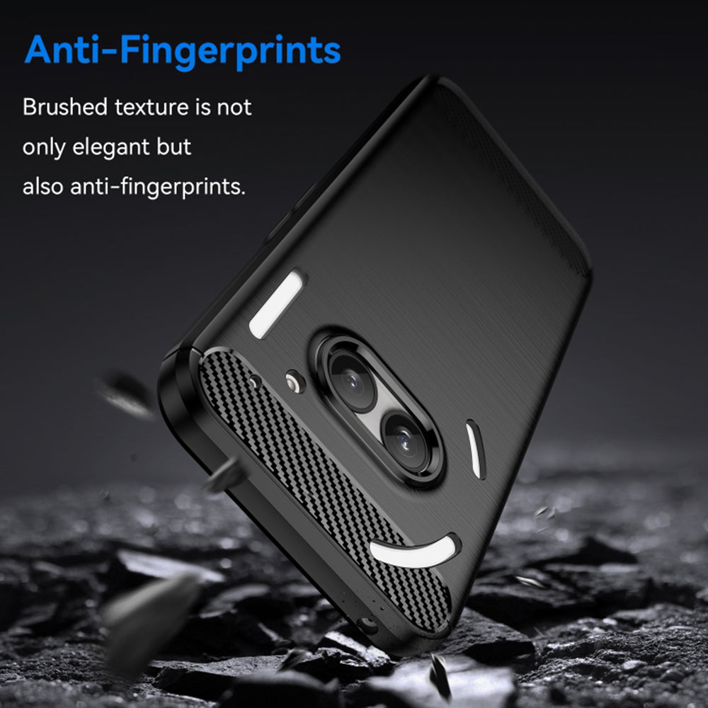 Techsuit - Carbon Silicone - Nothing Phone (2a) / (2a) Plus - Black