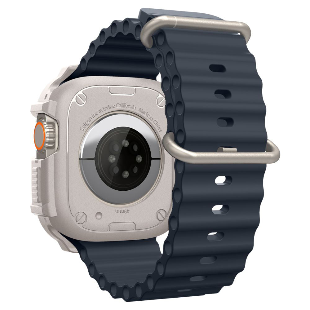 Spigen Accesoriu smartwatch Spigen Rugged Armor (ACS07381) compatibil cu Apple Watch Ultra / Ultra 2 / Ultra 3, Dune Bei
