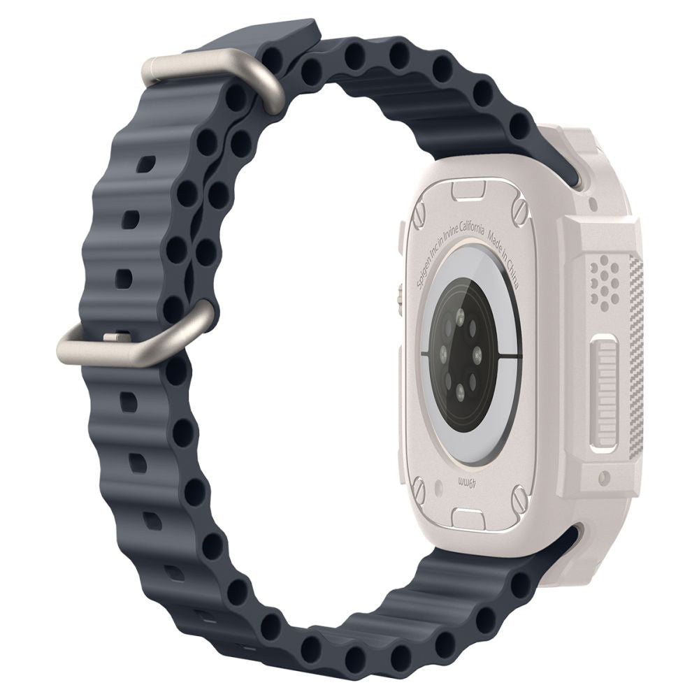Spigen Accesoriu smartwatch Spigen Rugged Armor (ACS07381) compatibil cu Apple Watch Ultra / Ultra 2 / Ultra 3, Dune Bei