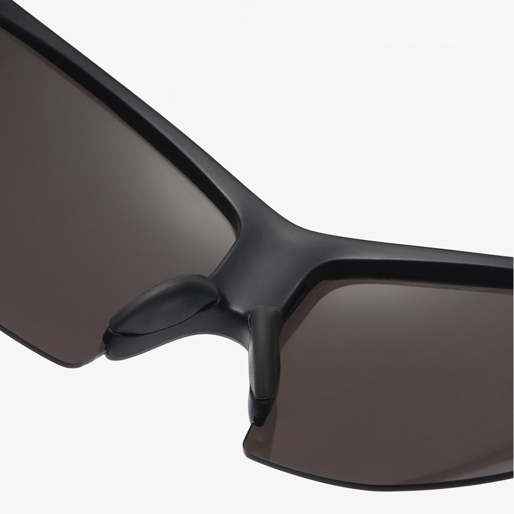 Techsuit - Bike Glasses (1806) - for Cycling and Sport Outdoor Activities, with UV Protection, Unisex - Black / Blue Pur