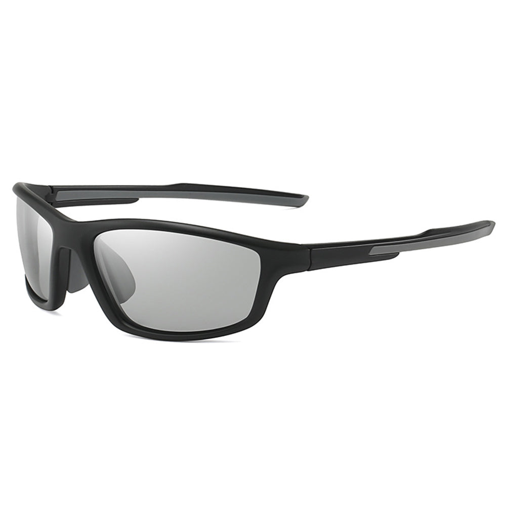 Techsuit - Bike Glasses (3047) - for Cycling and Sport Outdoor Activities, with UV Protection, Unisex - Black / Discolor