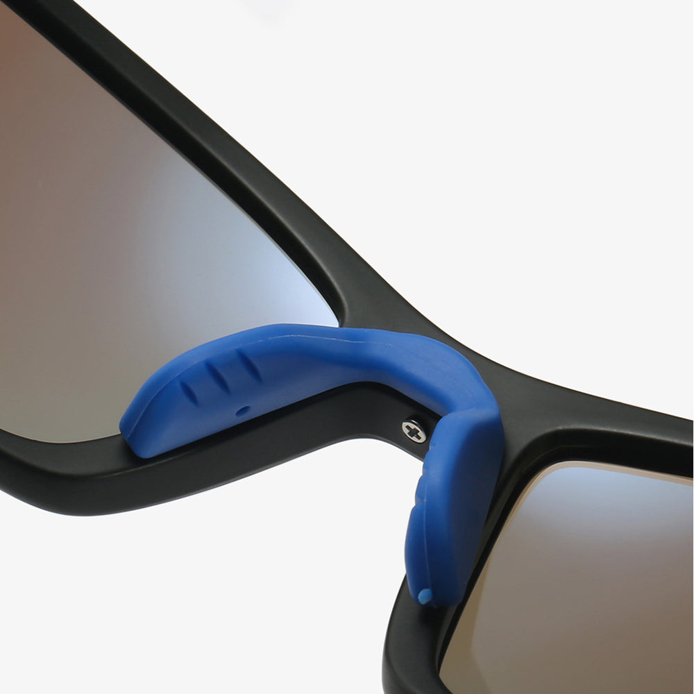 Techsuit - Bike Glasses (3047) - for Cycling and Sport Outdoor Activities, with UV Protection, Unisex - Black / Discolor