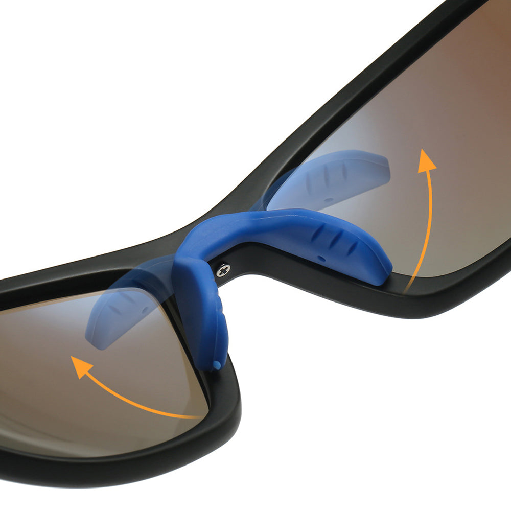 Techsuit - Bike Glasses (3047) - for Cycling and Sport Outdoor Activities, with UV Protection, Unisex - Blue