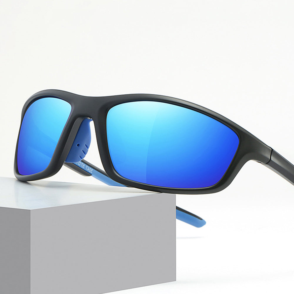 Techsuit - Bike Glasses (3047) - for Cycling and Sport Outdoor Activities, with UV Protection, Unisex - Blue