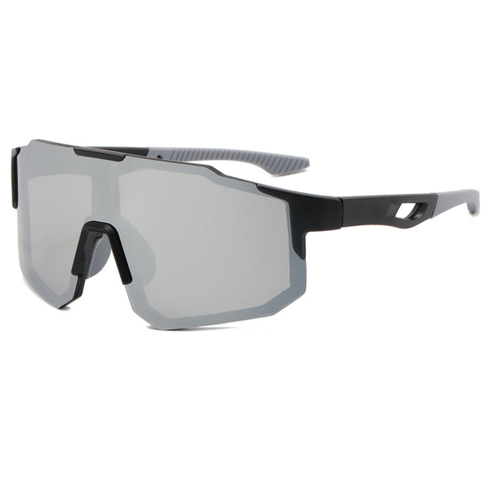 Techsuit - Bike Glasses (9337) - for Cycling, Sport Outdoor Activities, with UV Protection, PC Frame, Unisex - Black / S