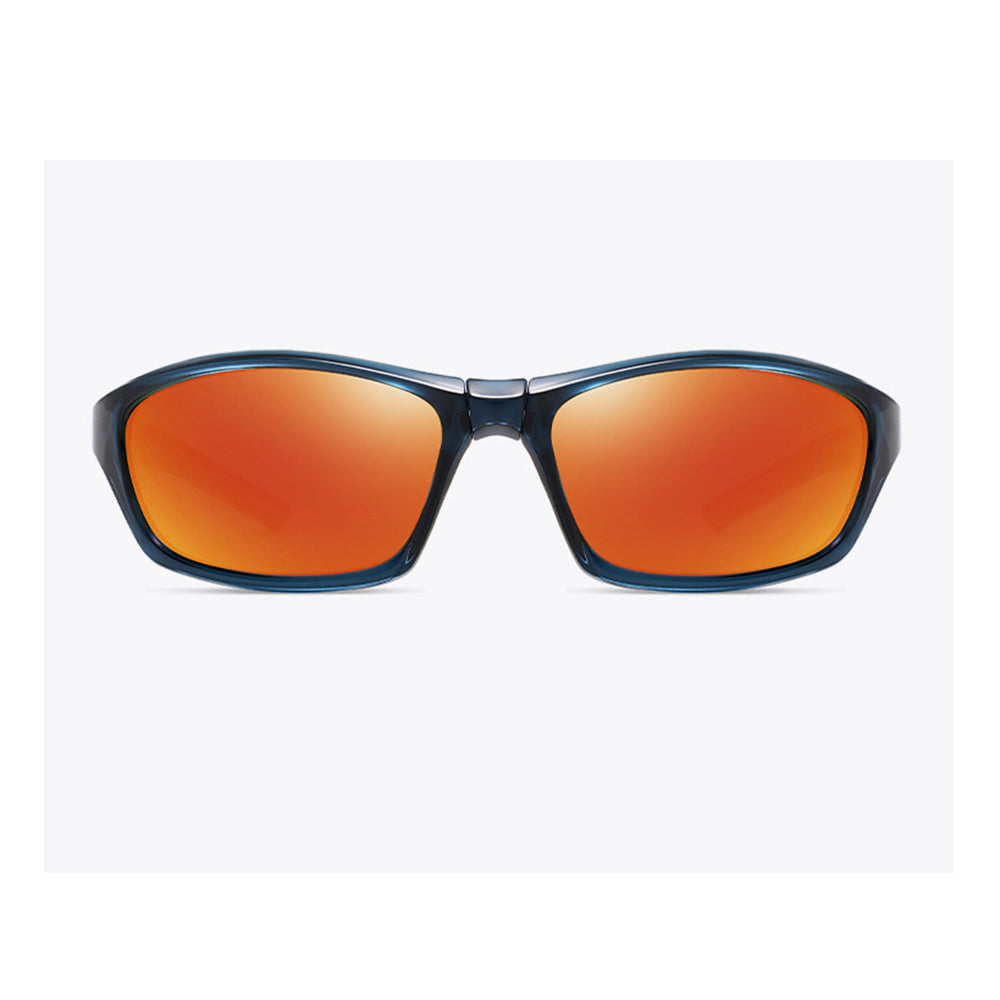 Techsuit - Bike Glasses (24101) - for Cycling and Sport Outdoor Activities, Polarized, Unisex - Blue / Light Blue