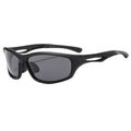 Techsuit - Bike Glasses (9309) - for Cycling and Sport Outdoor Activities, Polarized, PC Frame, Unisex - Black / Gray