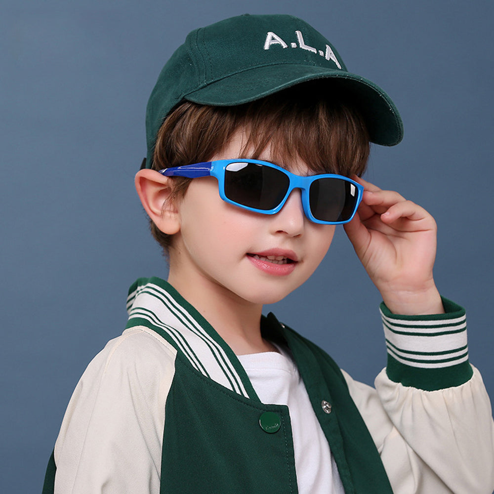 Techsuit - Sunglasses Polarised (8202-C30) - for Kids, Sport Type - Rose Red / Pink