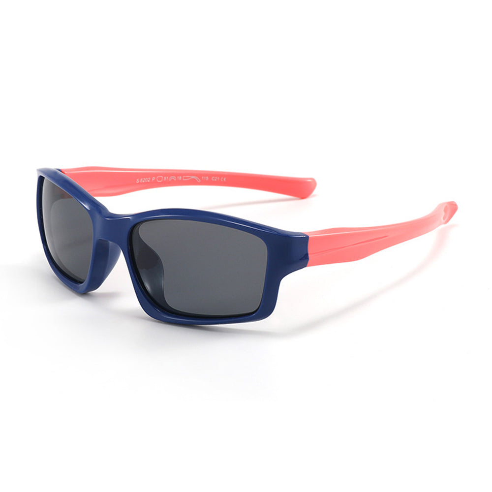 Techsuit - Sunglasses Polarised (8202-C21) - for Kids, Sport Type - Navy Blue / Pink