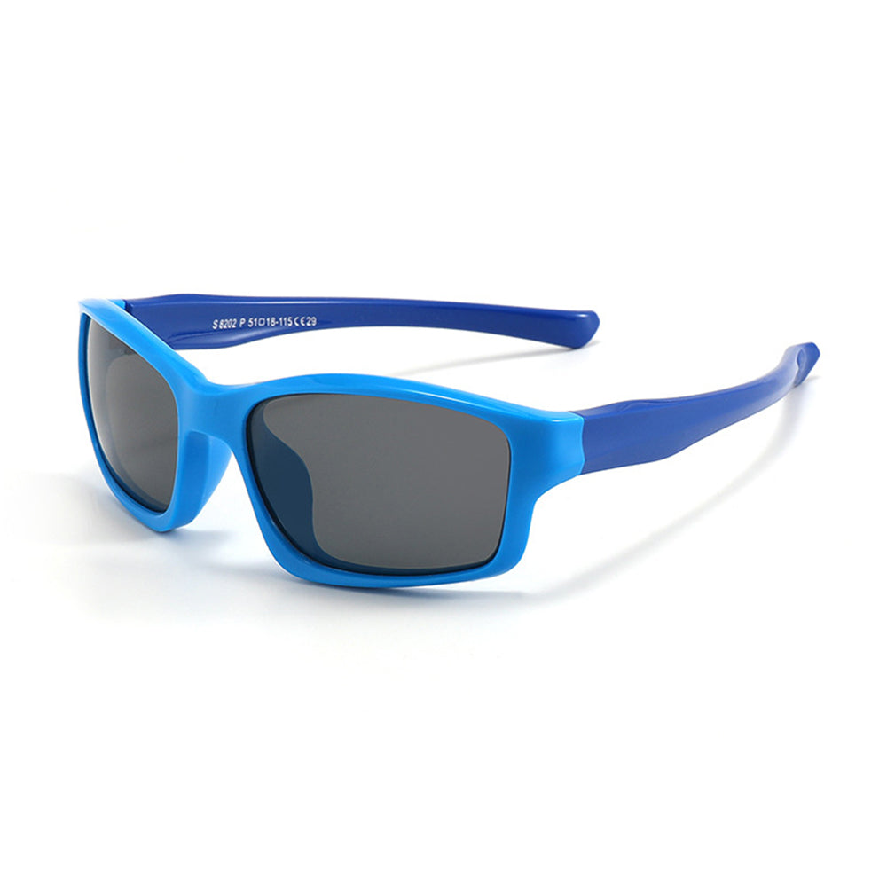 Techsuit - Sunglasses Polarised (8202-C29) - for Kids, Sport Type - Blue / Dark Blue