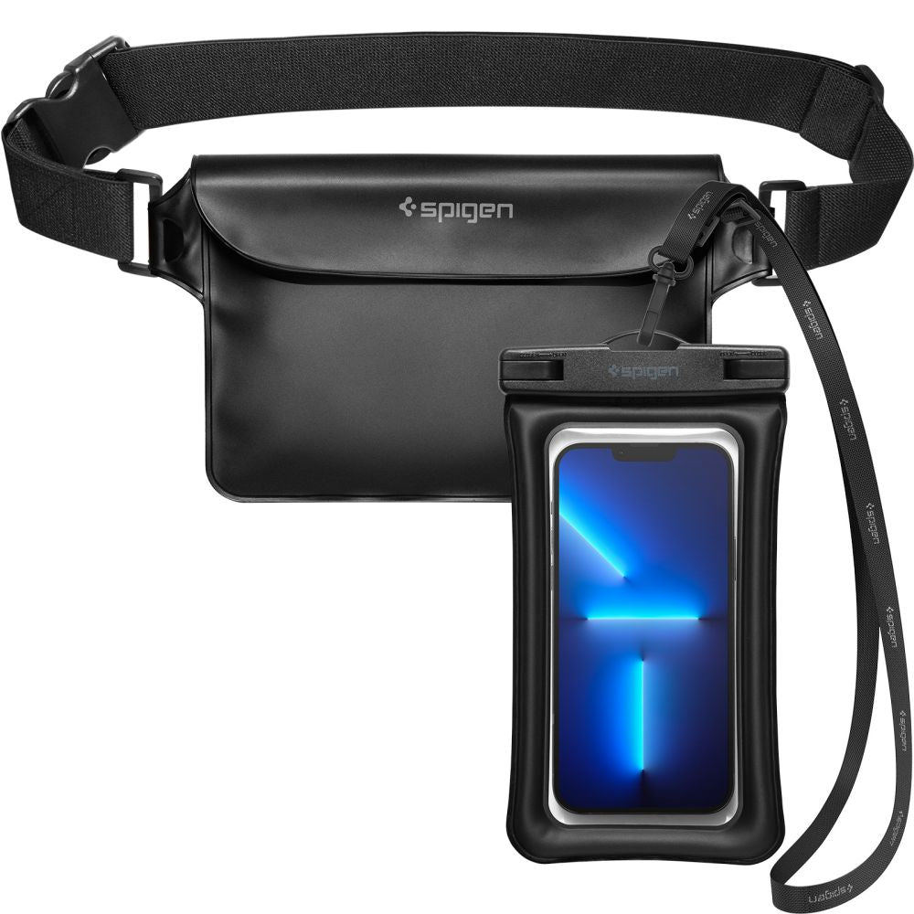Spigen Waterproof Waist Bag A621 (AMP04533), with Impervious Phone Case, IPX8, Negru – imagine 5
